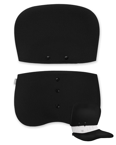 curble WIDER COVER, Detachable Cover for Teenager Chair, Ergonomic Chair Back Support and Lumbar Support (Cover Black) - color: Cover Black