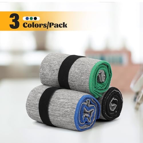 3 Pack Microfiber Gym Towel Fast Drying Men Women Workout Gear for Body Sweat Sports Exercise Fitness Tennis Running Riding Hiking Camping Yoga Jogging Fishing Working Out Towel - color: 3pcs