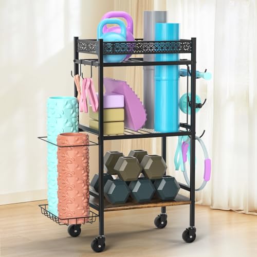 Yoga Mat Storage Racks, Home Gym Organizer, Gym Equipment Storage