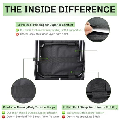 Lightweight Aluminum Portable Folding Stool for Adults