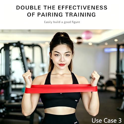 Resistance Bands Set 5-Pack, Exercise Workout Bands for Women & Men with 5 Resistance Levels, Elastic Fitness Bands for Home Gym, Yoga, Pilates, Stretching, Strength Training & Physical Therapy