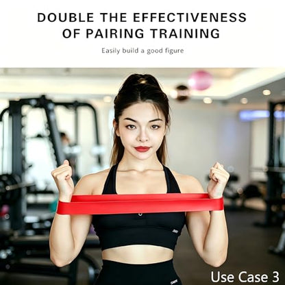 Resistance Bands Set 5-Pack, Exercise Workout Bands for Women & Men with 5 Resistance Levels, Elastic Fitness Bands for Home Gym, Yoga, Pilates, Stretching, Strength Training & Physical Therapy