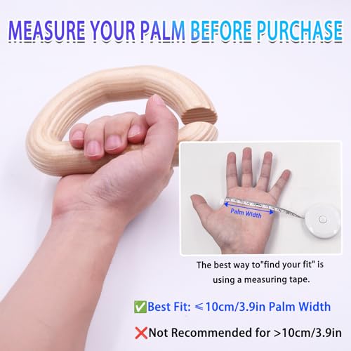 Wooden Resistance Bands Handles Versatile Exercise Handles with Anti-Slip Grip Tapes for Elastic Band Workouts Home Gym Strength Training and Full-Body Workouts - color: Wooden handle