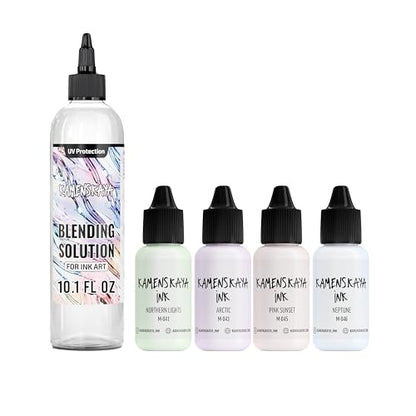 Kamenskaya Alcohol Ink Set with Alcohol Ink Blending Solution