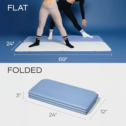 Stakt The Original Foldable Yoga Mat - Non-Slip - color: Tide