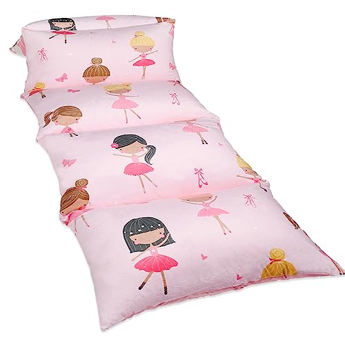 Butterfly Craze Floor Pillow Case - Lounger Support & Guest Bed Setup - Machine Washable Cover for Studio Apartment Essentials - Adjustable Floor Seating for Kids & Adults - Queen, Pink Ballerina - color: Pink Ballerina, size: Queen