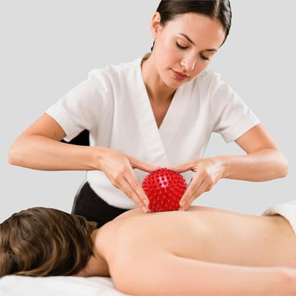 Spiky Massage Balls, 3PCS (Firm, Medium and Soft) | Muscle Massager Ball for Feet, Back, Neck, Muscles, Hands, Plantar Fasciitis, Foot Arch Trainer, Exercise, Physical Therapy - color: 3color