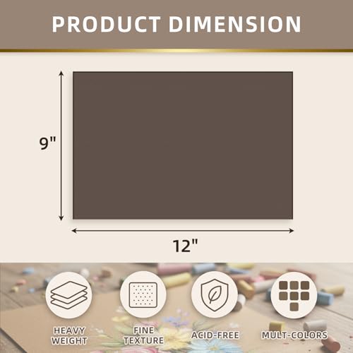 Somime 9x12 Sanded Pastel Paper Pad, 600gsm 12 Sheets of 6 Assorted Colors | Heavyweight Artist Drawing Paper Pad for Pencils and Soft Oil Charcoal Pastels - size: 9x12 12 sheets