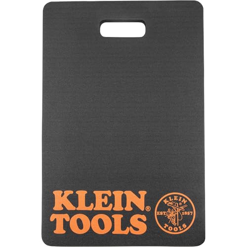 Klein Tools 60135 Kneeling Pads, Adult Men's Soft Thick Closed Cell Soft Foam Professional Tradesman Pro Pads with Handle - size: Standard