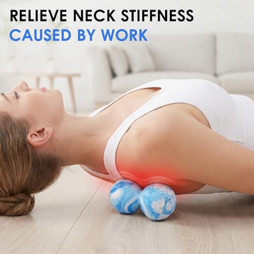 Lacrosse Massage Balls for Myofascial Release Sky Blue - color: Sky Blue