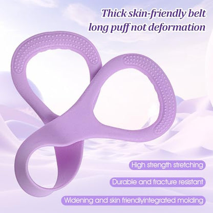 3 Pcs Resistance Bands, Figure 8 Resistance Bands with Handles, Elastic Exercise Band for Yoga Pilates Arm Back Shoulder Training Portable Workout Equipment for Home Gym Travel