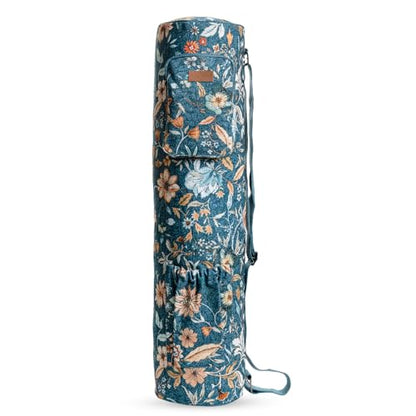 Maison d' Hermine Yoga Mat Duffle Bag Gym Tote Yoga Mat Carry Bag - color: Luxury Loft - Dark Teal, style: Yoga Mat Carry Bag