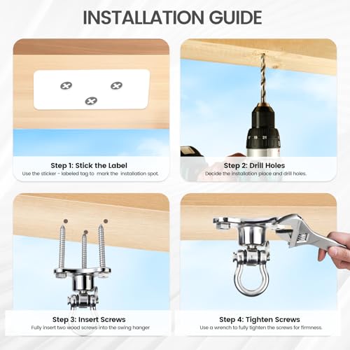 Helffer Heavy Duty Stainless Steel Swing Hanger