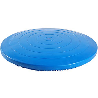 JFIT Inflatable Balance Disc - 13" or 26" Large Wobble Cushion Trainer - Durable Exercise Balance Pad for Coordination, Stability, and Core - Home, Gym, and Pet Training - style: 26-Inch - Blue