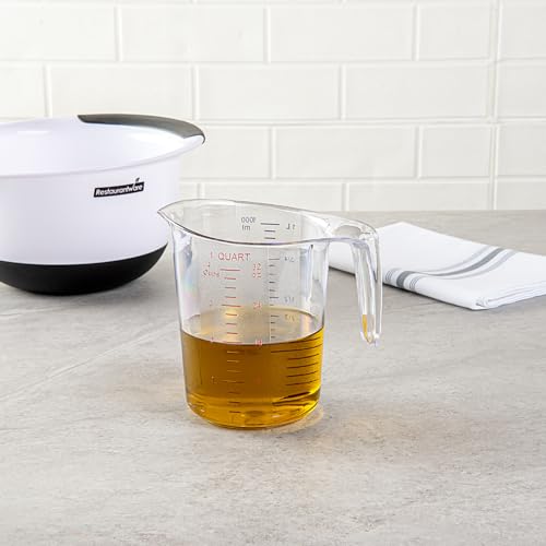Restaurantware 1 qt Clear Plastic (Cups) Measuring Cup - size: 6.50" × 4.75" × 6.00"