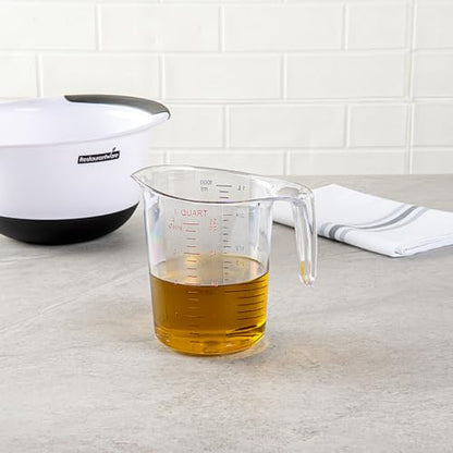 Restaurantware 1 qt Clear Plastic (Cups) Measuring Cup - size: 6.50" × 4.75" × 6.00"