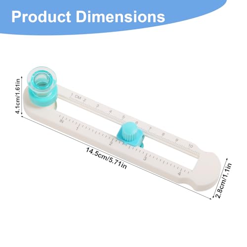 Circle Cutter for Adjustable 2-20cm/0.79-7.87in Paper, DIY Crafts Round Scrapbooking Paper Cutter with Bottom Blade Guard Circular Rotary Scrapbook Cardboard Tool for Easy Operation & Smooth Cutting