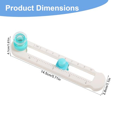 Circle Cutter for Adjustable 2-20cm/0.79-7.87in Paper, DIY Crafts Round Scrapbooking Paper Cutter with Bottom Blade Guard Circular Rotary Scrapbook Cardboard Tool for Easy Operation & Smooth Cutting