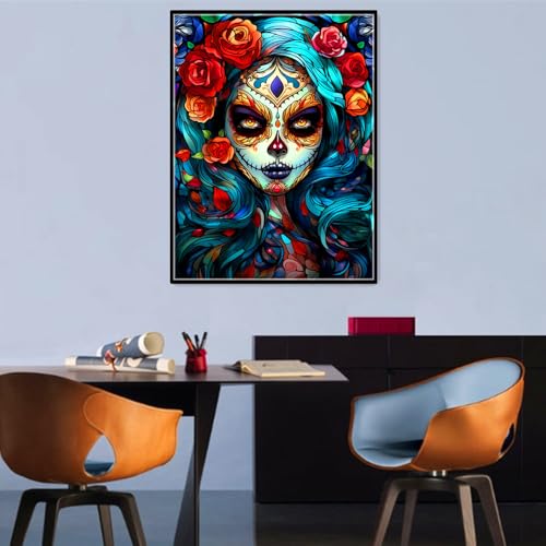 MMAHD 5D Diamond Painting Kit, Enchanted Waterfall Garden with Blue Butterflies, Full Drill Crystal Rhinestone Embroidery Art, Nature Scene (Modern) - style: Modern