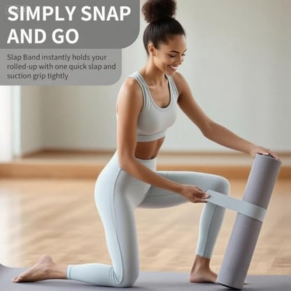 Yoga Mat Carrier Strap, Adjustable Thick Straps Sling for Carrying Large Mats, Stretching Band - color: 1pc Slap Band Grey