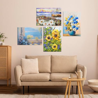 ESRICH Stretched Canvas for Painting, 2 Pack 8x10 Canvas Value Pack, Primed Acid-Free Cotton Blank Canvas, Paint Canvases for Oil & Acrylic Paint. - size: 8x10in
