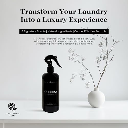 Mavwicks Fragrances All Purpose Cleaner Spray (Goddess) 16 Oz – Multipurpose Surface Cleaning Spray for Kitchen, Bathroom, Floors and Counters, Home and Office, Natural and Non-Toxic