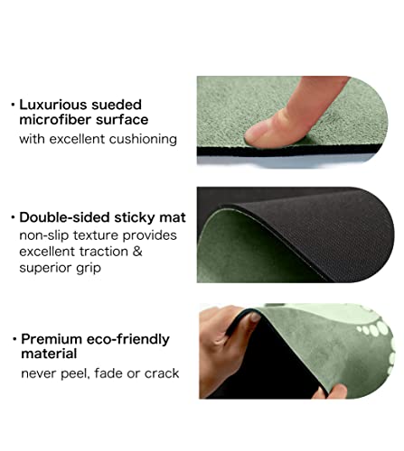 Knsbk Large Round Yoga Mat 4.6'X3.5mm for Exercise Premium Extra Thick, Ultra Comfortable, Non Slip, Meditation Mat - color: Mixed flowers A