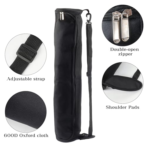 Klmnop Yoga Mat Bag, Portable Yoga Mat Storage Bag with Adjustable Strap, Yoga Mat Carry Bag for Gym, Beach, Travel for Women & Men