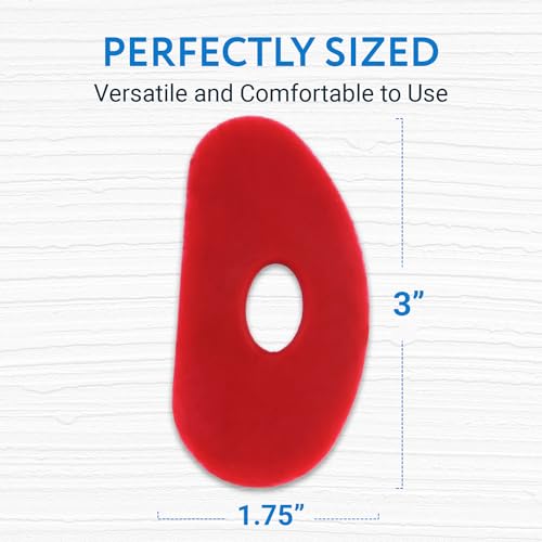 Impresa Pottery Tools & Ribs - 2-Pack Red Silicone Clay Ribs & Rubber Kidney - Soft Ceramic Smoother - Smooths & Shapes Clay & Removes Finger Marks for Wheel Throwing & Handbuilding