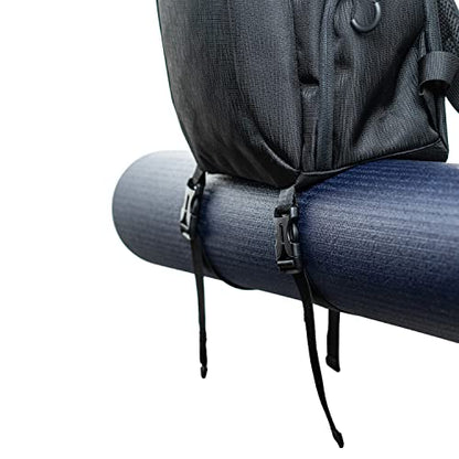 Mount Adams Yoga Mat Mid-Size Backpack for Gym Accessories, Black Ripple
