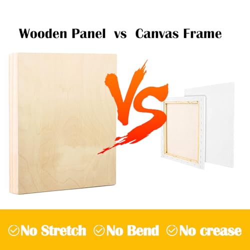 2 Pack 16x20'' Unfinished Gallery Birch Wood Canvas Panels | 1 1/2" Deep Art Cradle Boards for Painting, Pouring, Burning, Epoxy Resin, Laser Engraving Cutting - size: 16*20 2 Pack