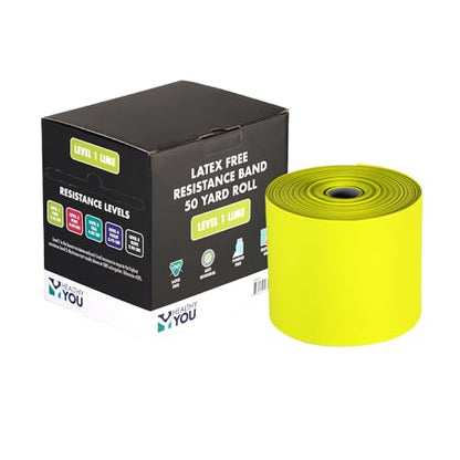 Latex Free Resistance Band 50 Yard Rolls - color: Lime v2