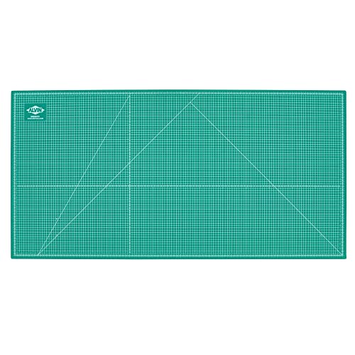 ALVIN GBM Self-Healing Cutting Mat 36 x 72 inch | Double-Sided Green/Black | 5-Layer Gridded Surface for Arts, Crafts and Sewing (actual size 36.61 x 72.83 inches) - Model GBM3672 - size: 72"L x 36"W