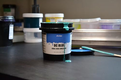 Ecotex® DC Blue Dual Cure Photo Emulsion - Screen Printing Emulsion, 1 Qt | Photo Emulsion For Silk Screens And Fabric - Works With Plastisol And Water Based Ink, Diazo Included, Made In The USA, 1 Qt - size: 32 fl oz