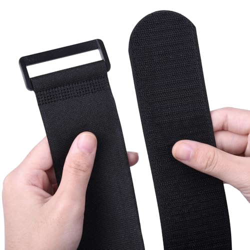 Wisdompro Extra Large 4 Pack 2 x 60" Hook & Loop Tie Down Straps Heavy Duty - size: Extra Large 4 Pack, 2 x 60 Inch