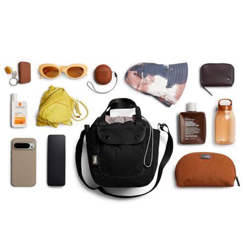 Bellroy Cinch Bucket Bag 9L, Lightweight Crossbody Bag - Black - color: Black