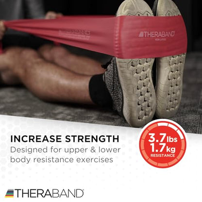 THERABAND Resistance Bands Set, Elastic Bands for Exercise & Physical Therapy, Strength Training for Upper & Lower Body Fitness - size: Beginner Set – 3 Pack, style: Non-Latex