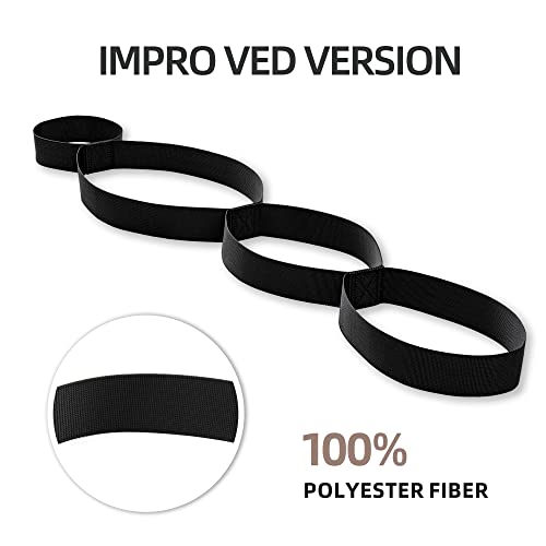 Yoga Stretching Strap for Physical Therapy, Stretch Strap for Home Workout, Exercise, Pilates and Gymnastics, Stretch Strap with 4 Loops, Non-Elastic Hamstring Stretch Strap for Women & Men