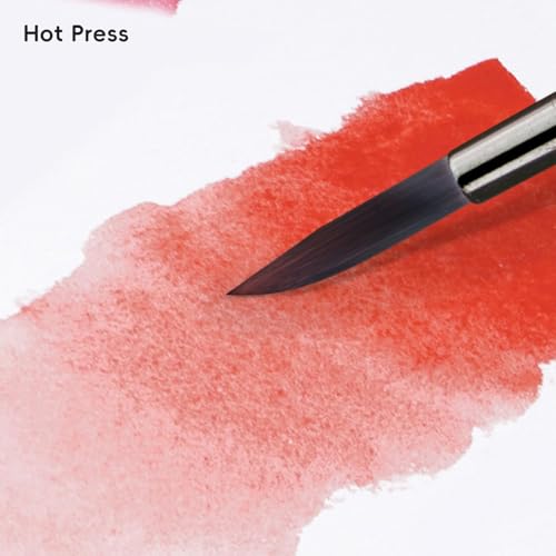 Arrtx 2-Pack Watercolor Sketchbook, 5.35x3.86 Hot Press | 100% Cotton, Acid-Free, 140LB/300GSM, Hardcover, 40 Sheets. Ideal Travel Journal for Artists & Students - size: 2 Pack