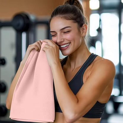 Quick-Dry Microfiber Towel 16"x32" – Ultra Soft, Super Absorbent, Lightweight & Compact Travel Towel for Gym, Yoga, Camping, Hiking, Beach & Sports