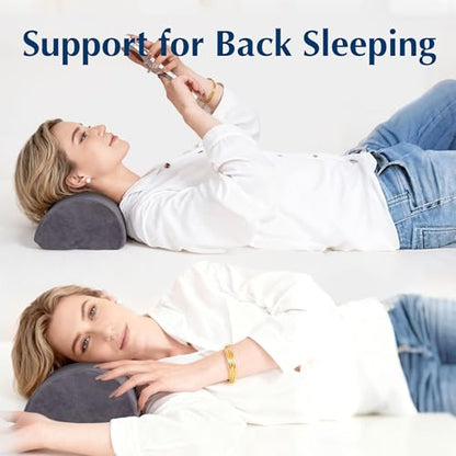 Knee Pillow for Back Sleeping, Grey - size: Large
