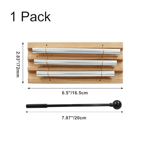 Luomorgo Meditation Chimes, Three Tone Hand Chimes, 1 Set - size: 1 Set-Three Tone