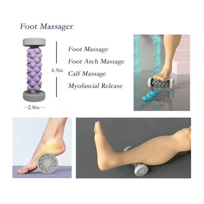 Acupressure Sandals,Acupressure Foot Massager with Anti-Slip Sole,Plantar Fasciitis Relief with Imitate Person Rotation Finger Pressure (Brown, M-Women(7-8.5)/Men(6-7.5)) - color: Brown, size: M-Women(7-8.5)/Men(6-7.5)
