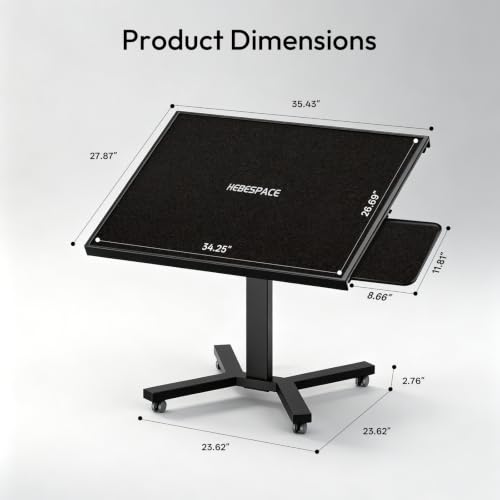 1500 Piece Jigsaw Puzzle Table with Legs, 35.43"x27.87" Metal Puzzle Tables for Adult (Stability Tested & Ergonomic), Adjustable Height & Tilt Angle, Wooden Puzzle Board with 4 Drawers & Cover - color: Black（1500pcs）