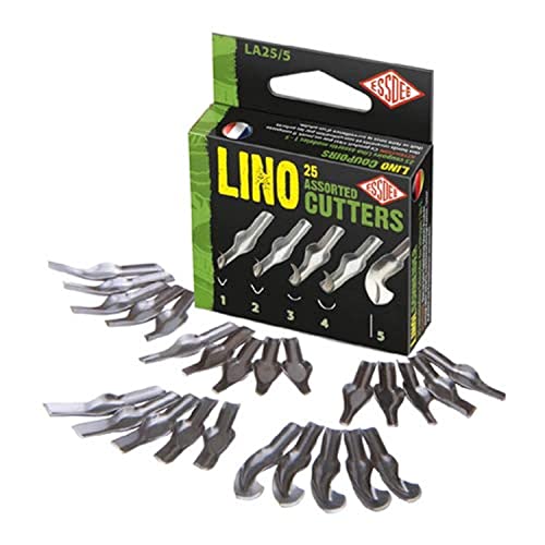 ESSDEE, Lino Cutters, Sizes 1-5, Box of 25 (LA25/5)