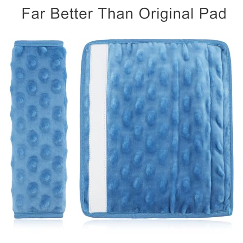 1Pc Arm Sling Padding for Neck Arm Sling Strap Cushion Neck Pad Cushions Shoulder Brace Carry Strap Pads Elbow Wrist Injury Support Strap Padded Women Men Minky Dot Denim Blue - color: Minky Dot Denim Blue-1pc