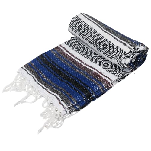 Leos Imports (TM 핸드메이드 클래식 멕시코 담요 XL 188cm x 132cm (블루) - color: 블루.