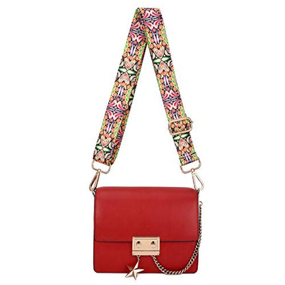 ZOOEASS Wide Shoulder Strap Adjustable Replacement Belt Crossbody Canvas Bag Handbag - color: Paisley, size: EXTRA LONG:66.9"(170cm)Wide:1.4"(3.5cm)