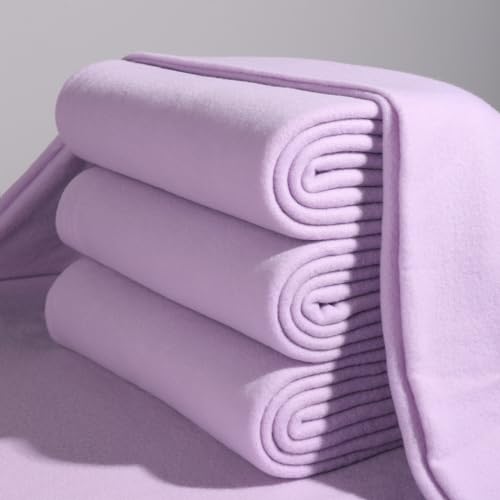 CAI TENG Fleece Throw Blankets Blanket for Couch Bed 50x60 Kids Blanket 6 Pack Warm Fleece Fabric Soft Cozy Travel Blankets & Throws Lightweight Small Wedding Gifts Yard Light Purple - color: Light Purple