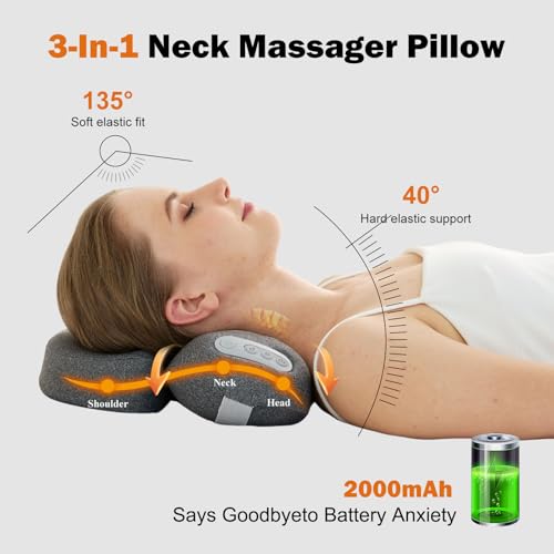 4D Kneading Shiatsu therapillow Massage Neck Hump